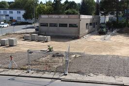 Construction site for the expansion of production and administration buildings